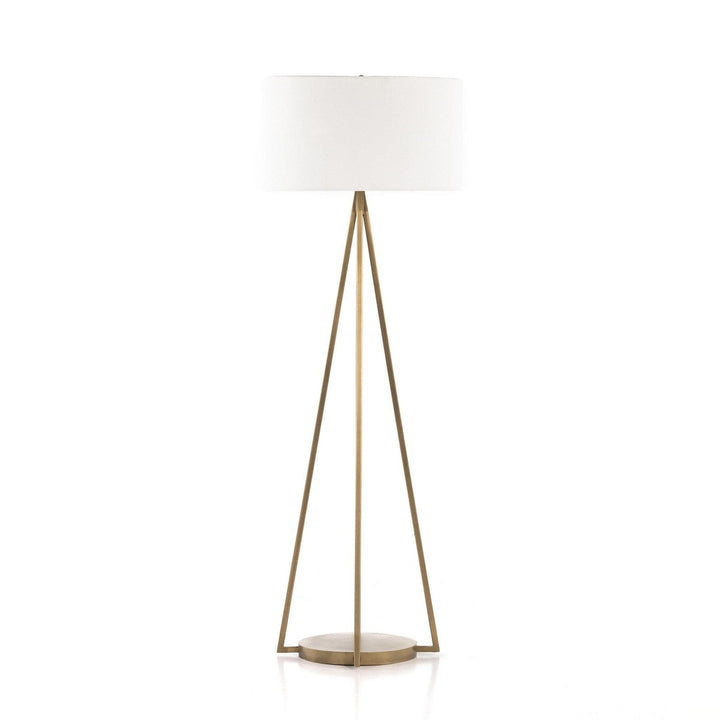 Wesley Floor Lamp - Antique Brass