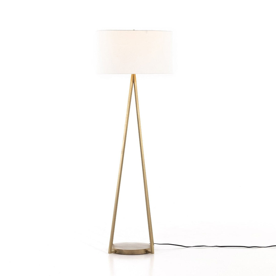 Wesley Floor Lamp - Antique Brass