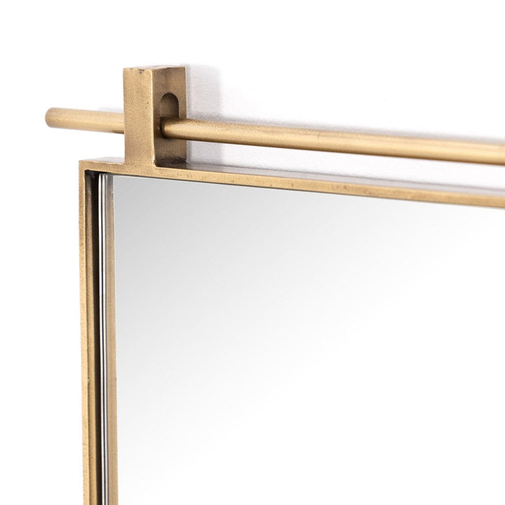 Chino Small Mirror - Antique Brass