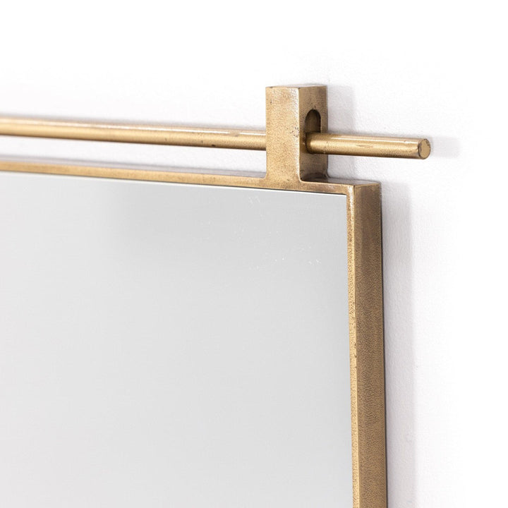 Chino Small Mirror - Antique Brass