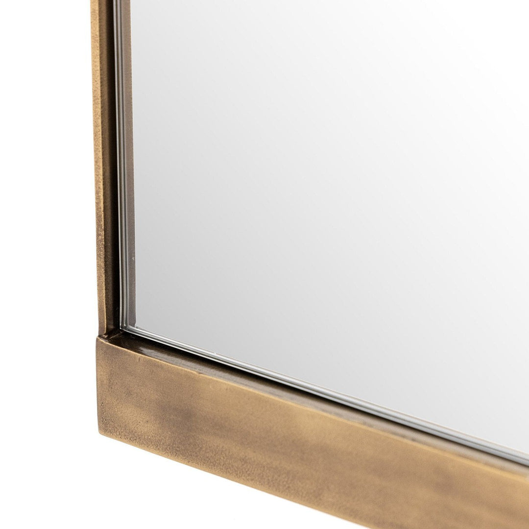 Chino Small Mirror - Antique Brass