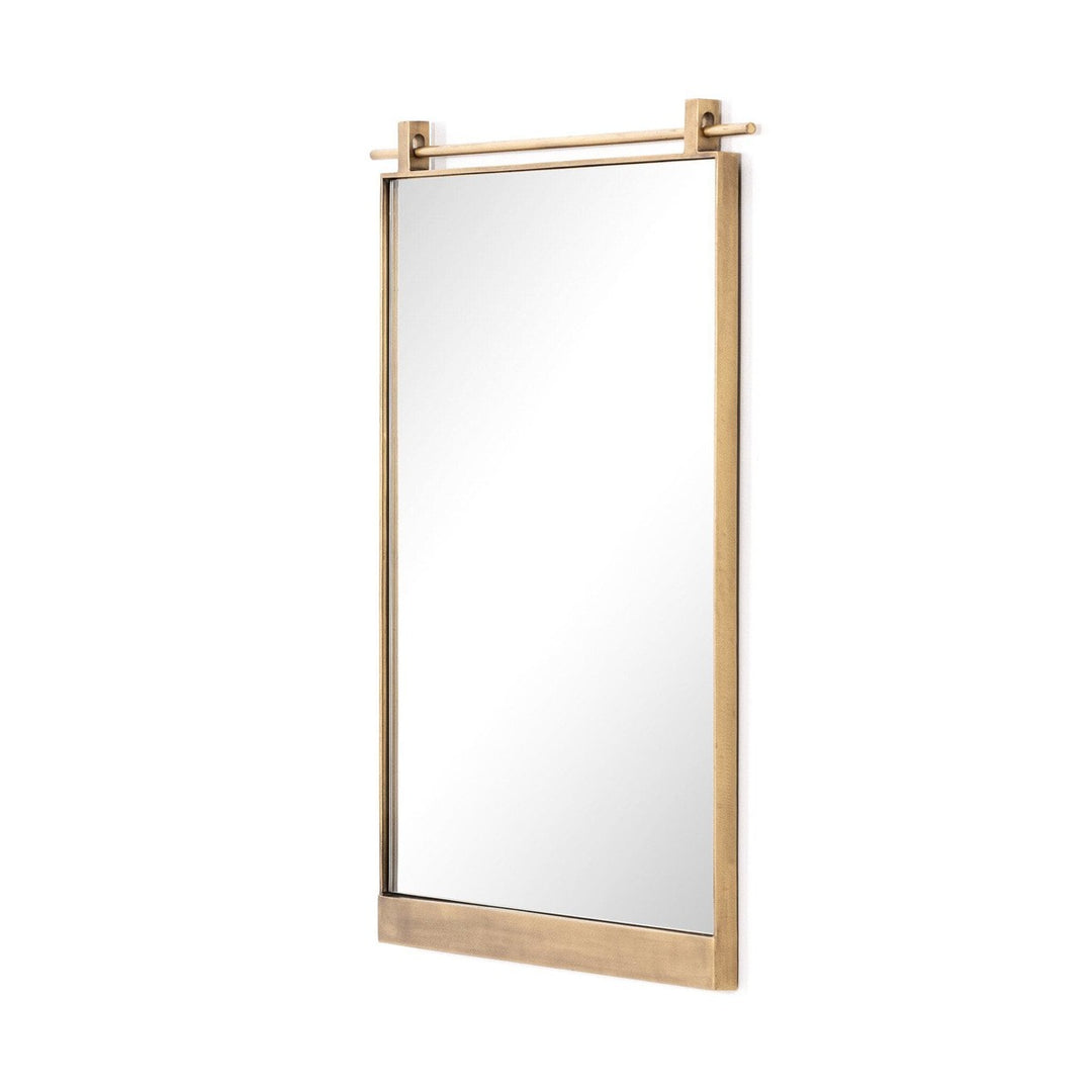 Chino Small Mirror - Antique Brass