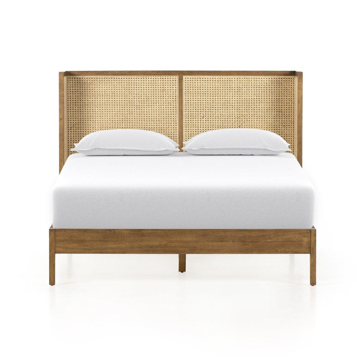 Amelia Cane Bed - Toasted Parawood - King