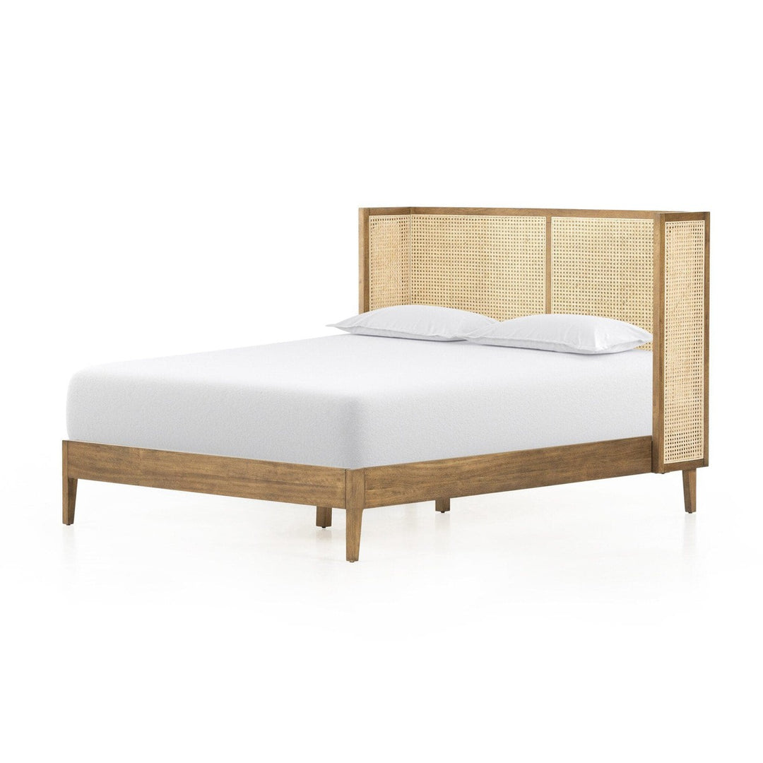 Amelia Cane Bed - Toasted Parawood - King