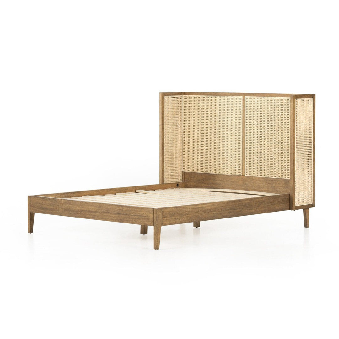 Amelia Cane Bed - Toasted Parawood - King