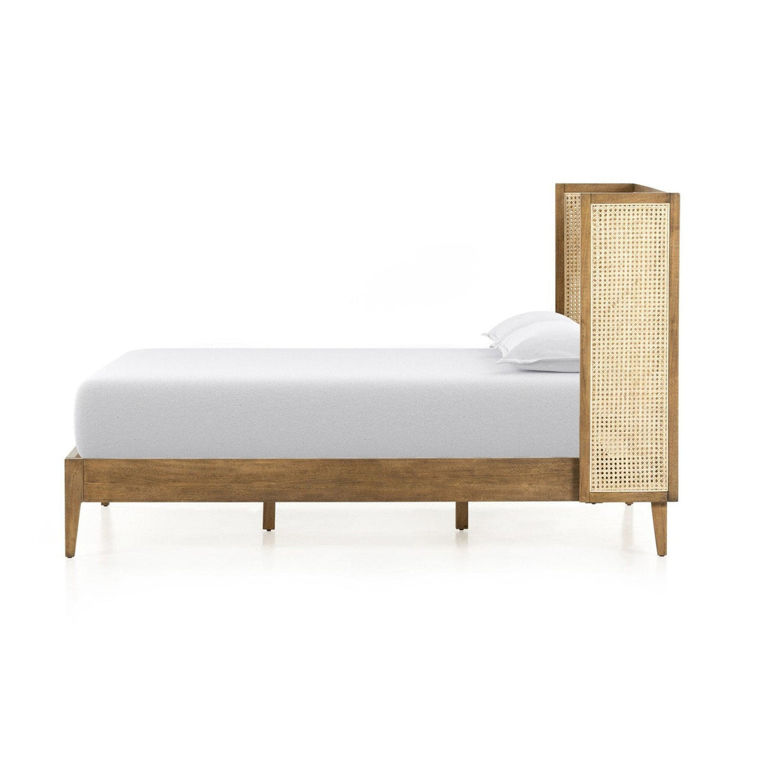 Amelia Cane Bed - Toasted Parawood - King