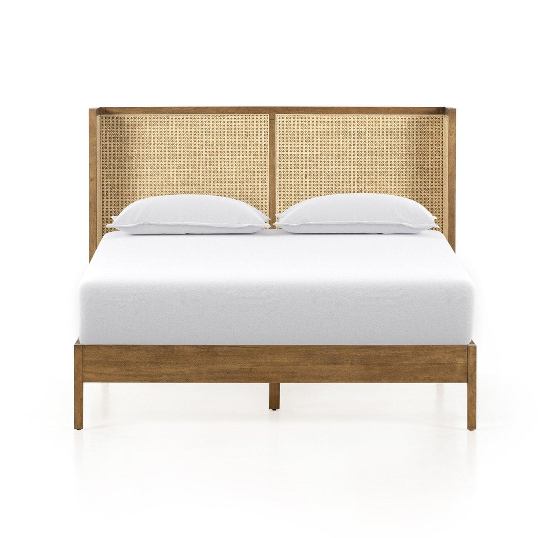 Amelia Cane Bed - Toasted Parawood - Queen