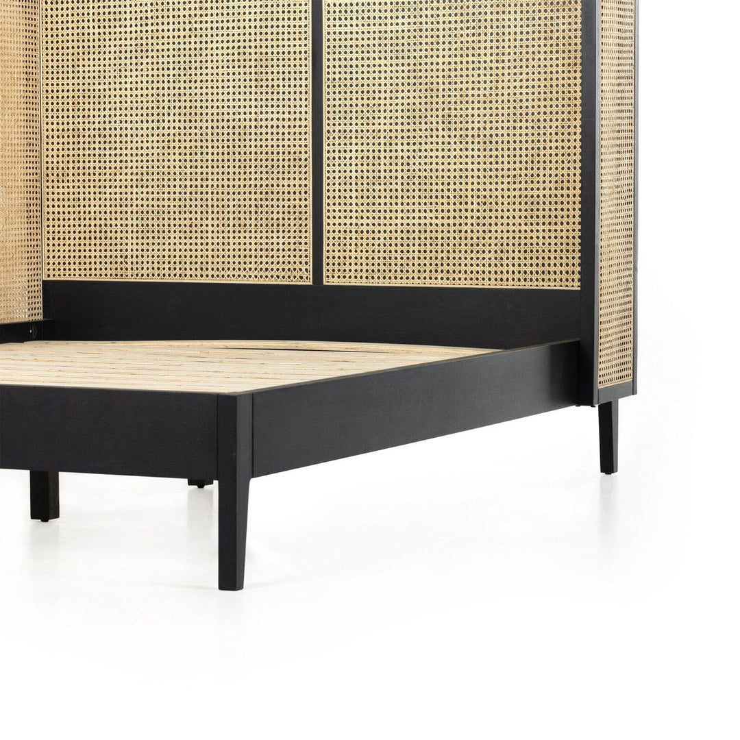 Amelia Cane Bed - Brushed Ebony - King