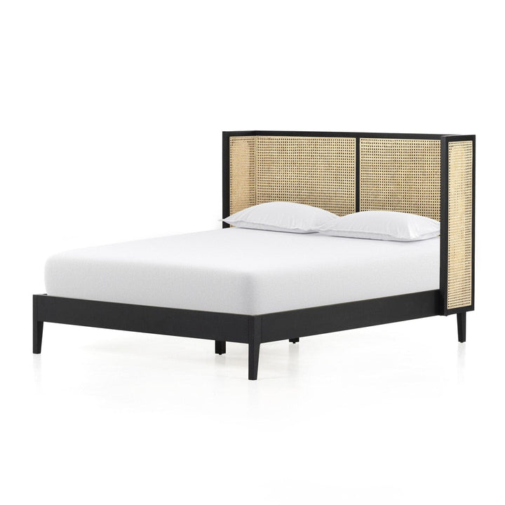 Amelia Cane Bed - Brushed Ebony - King