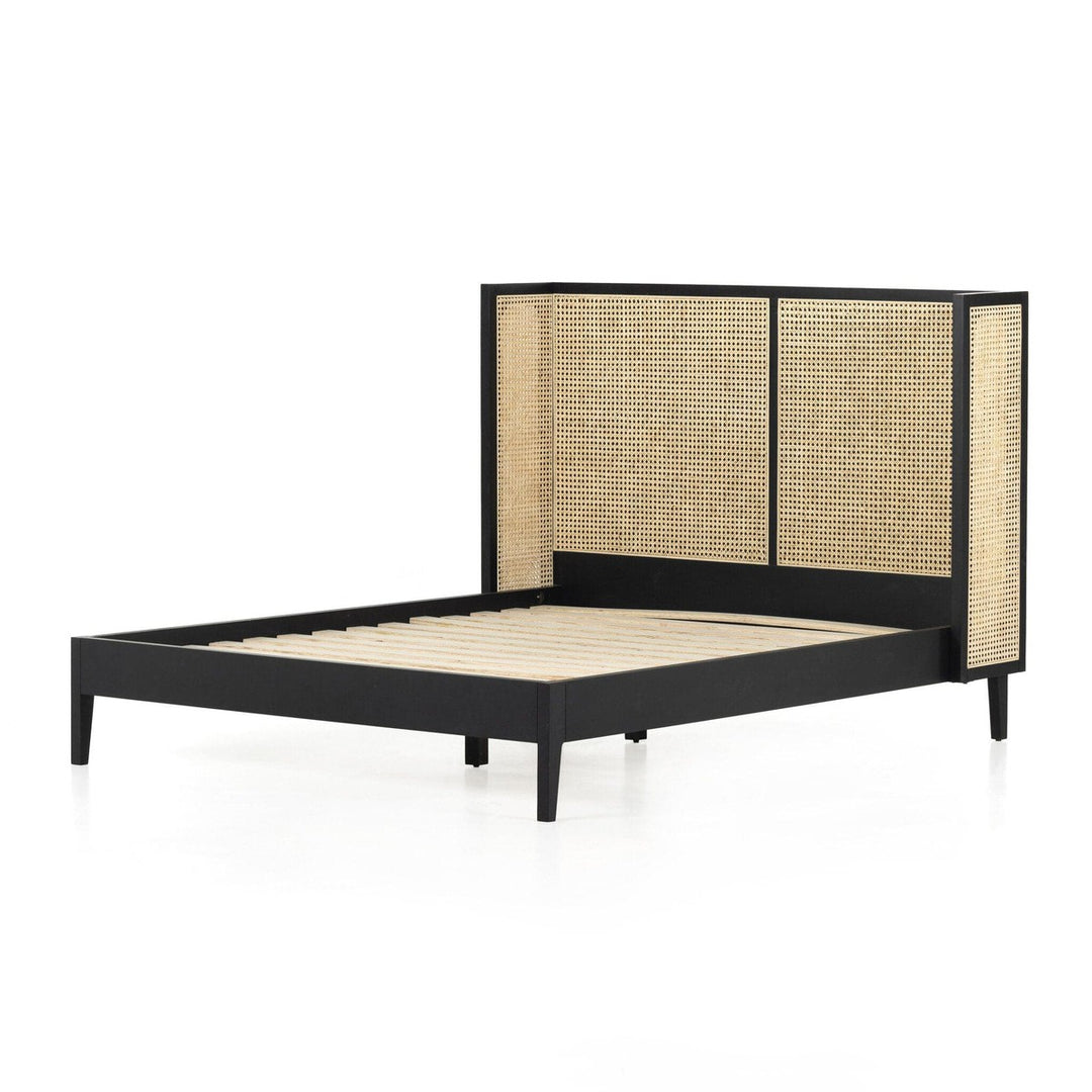 Amelia Cane Bed - Brushed Ebony - King