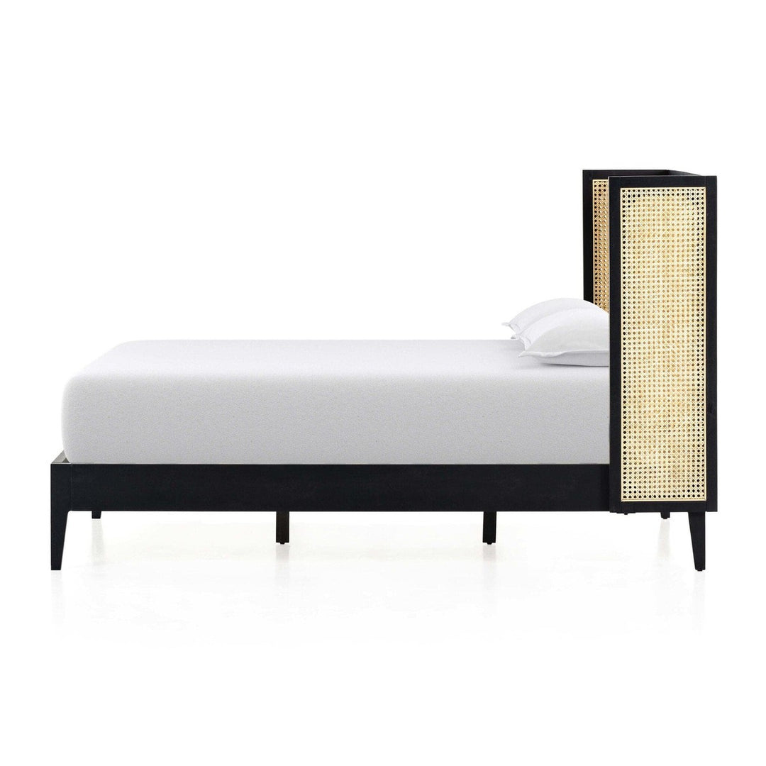 Amelia Cane Bed - Brushed Ebony - King