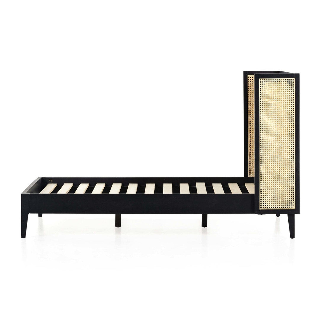 Amelia Cane Bed - Brushed Ebony - King