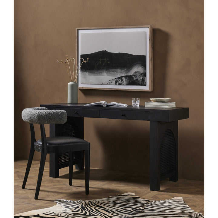 Trina Desk - Black Wash Mango