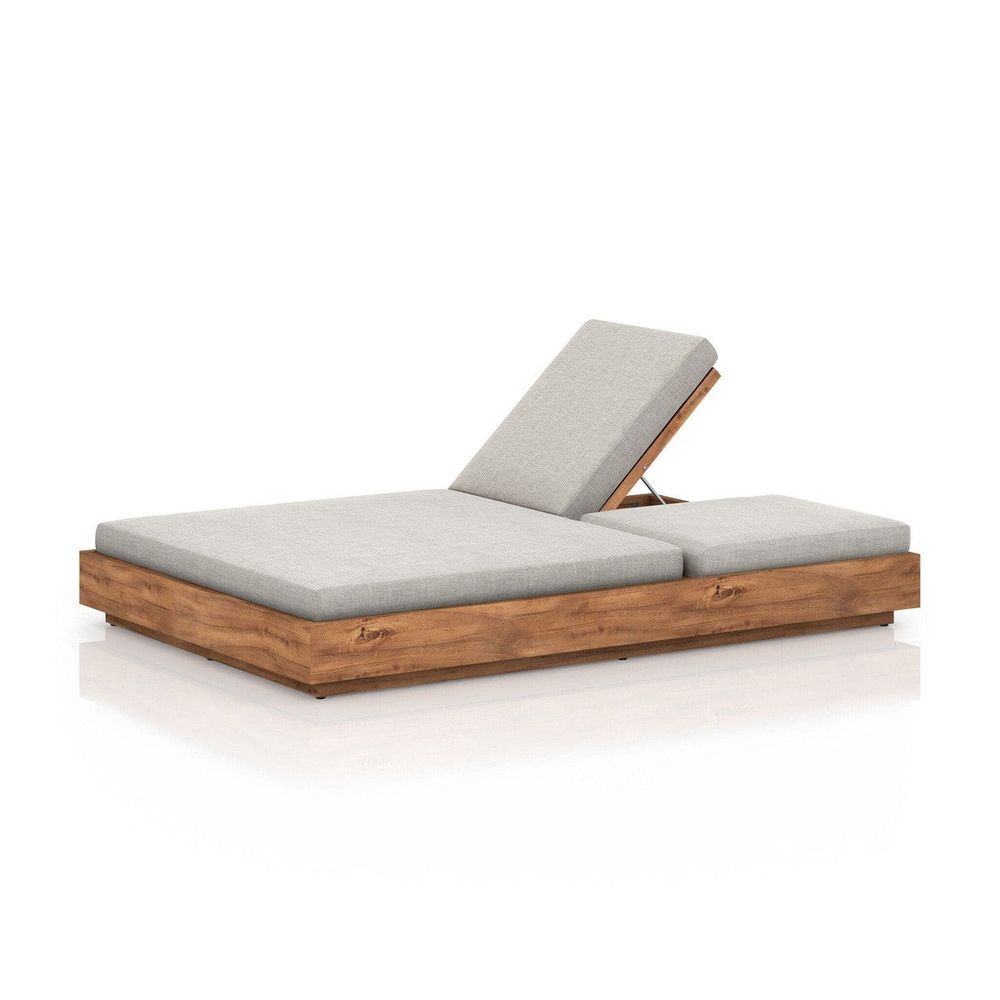 Outdoor Chaise & Sun Loungers Kiana Outdoor Double Chaise Lounge - Venao Grey