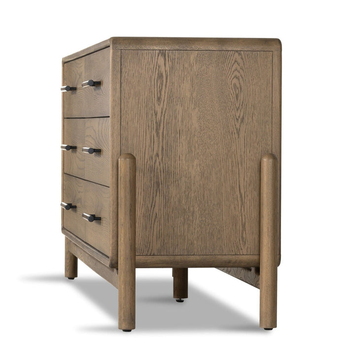 Charlotte 6 Drawer Dresser - Smoked Oak