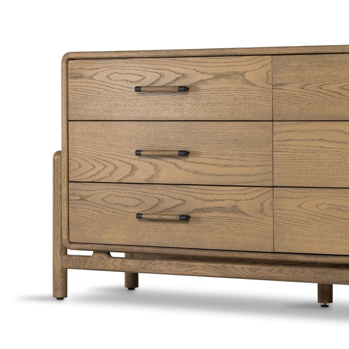 Charlotte 6 Drawer Dresser - Smoked Oak