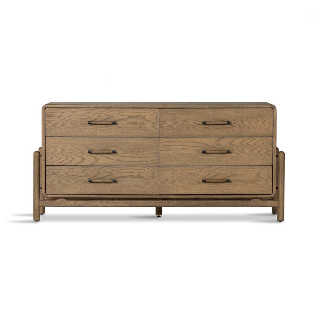 Charlotte 6 Drawer Dresser - Smoked Oak