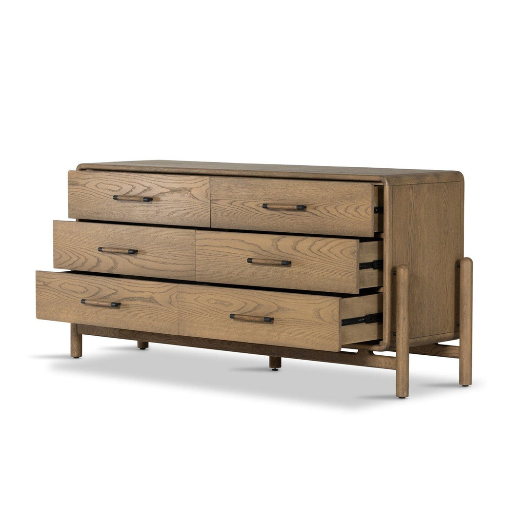 Charlotte 6 Drawer Dresser - Smoked Oak