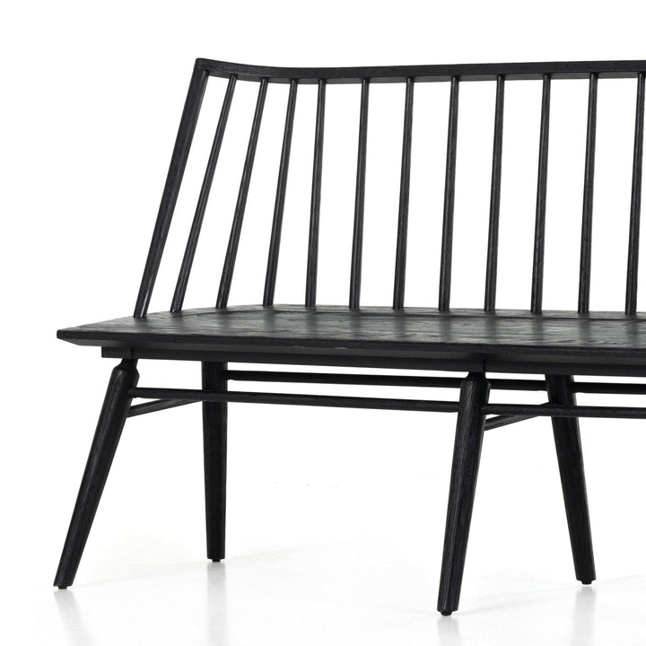 Liam Dining Bench - Black Oak