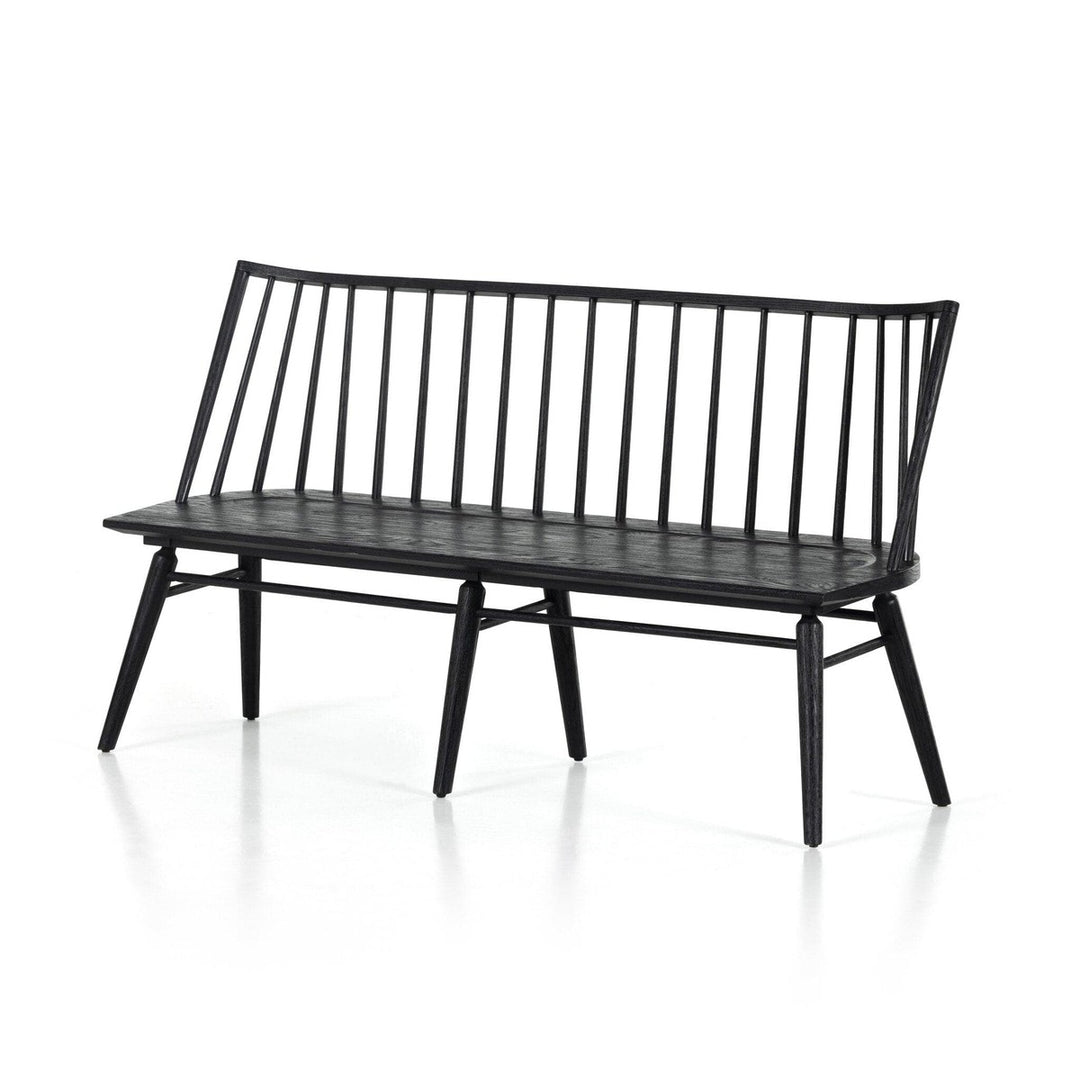 Liam Dining Bench - Black Oak