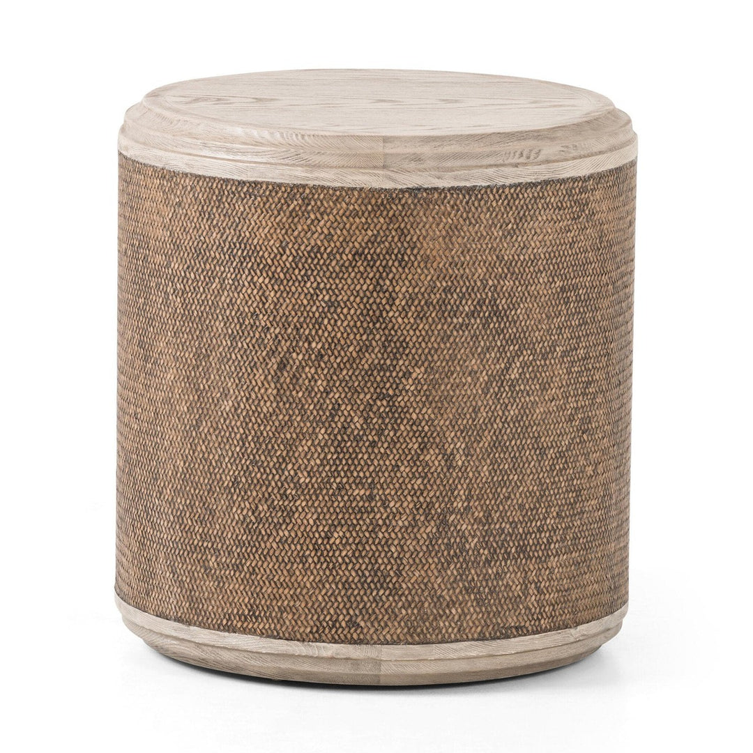 Kiara End Table - Weathered Blonde Oak