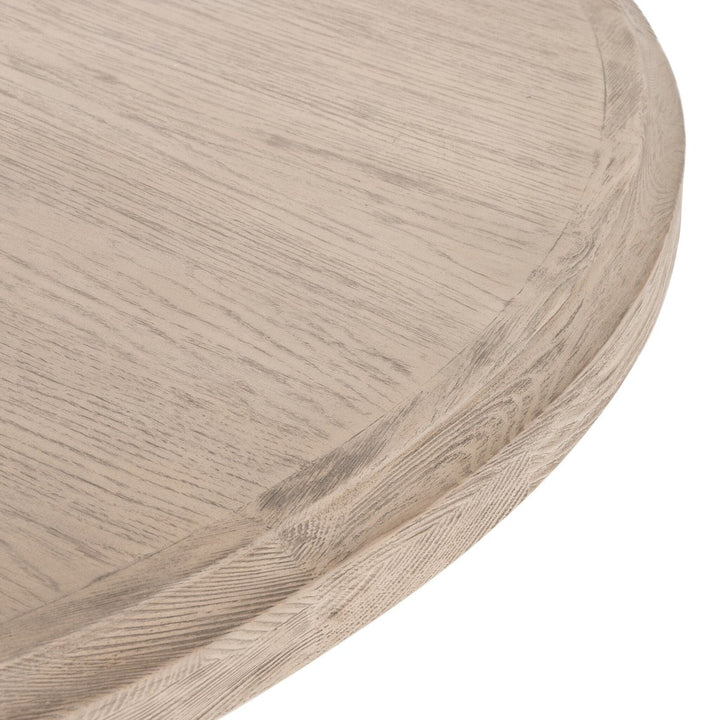 Kiara Round Dining Table - Weathered Blonde Oak