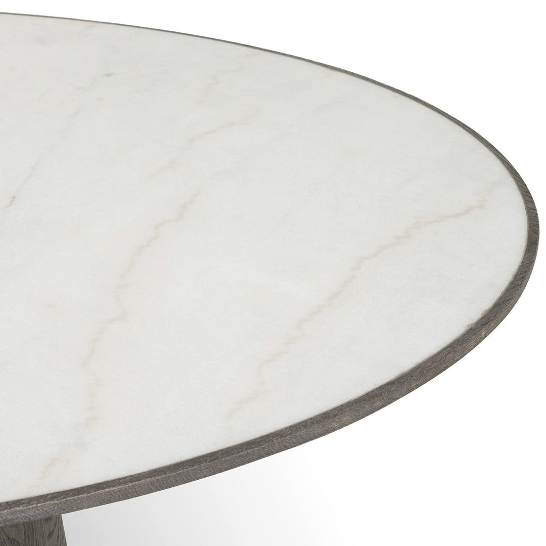 Skylar Round Dining Table - White Marble