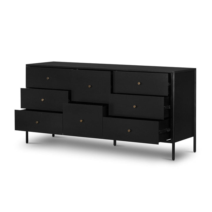 Silas 8 Drawer Dresser - Black