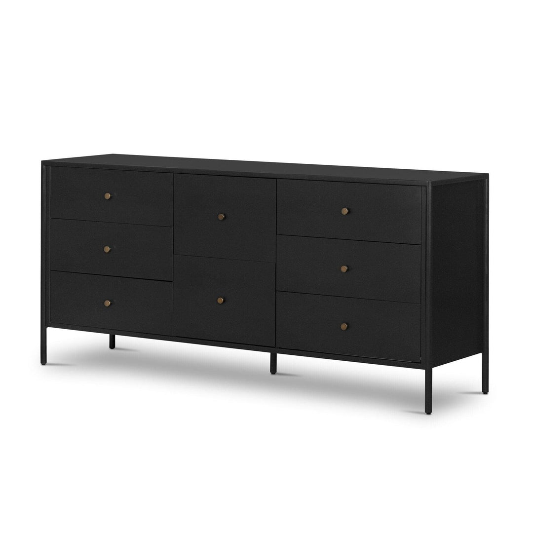 Silas 8 Drawer Dresser - Black