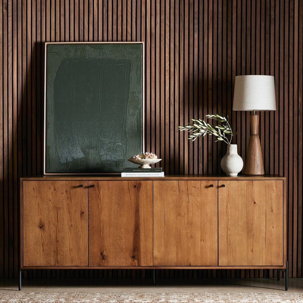 Sideboards & Credenzas Edwin Sideboard - Amber Oak Resin