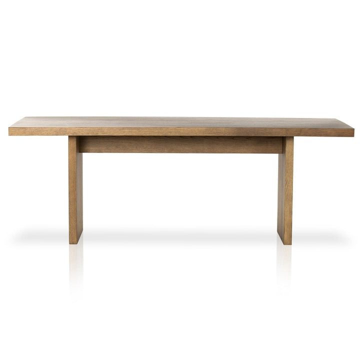 Edwin Dining Table - Amber Oak Resin