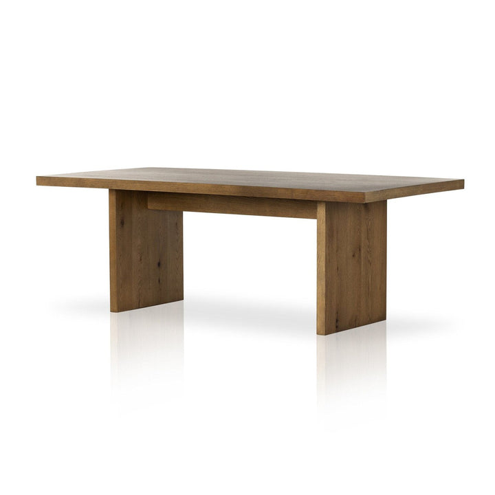 Edwin Dining Table - Amber Oak Resin