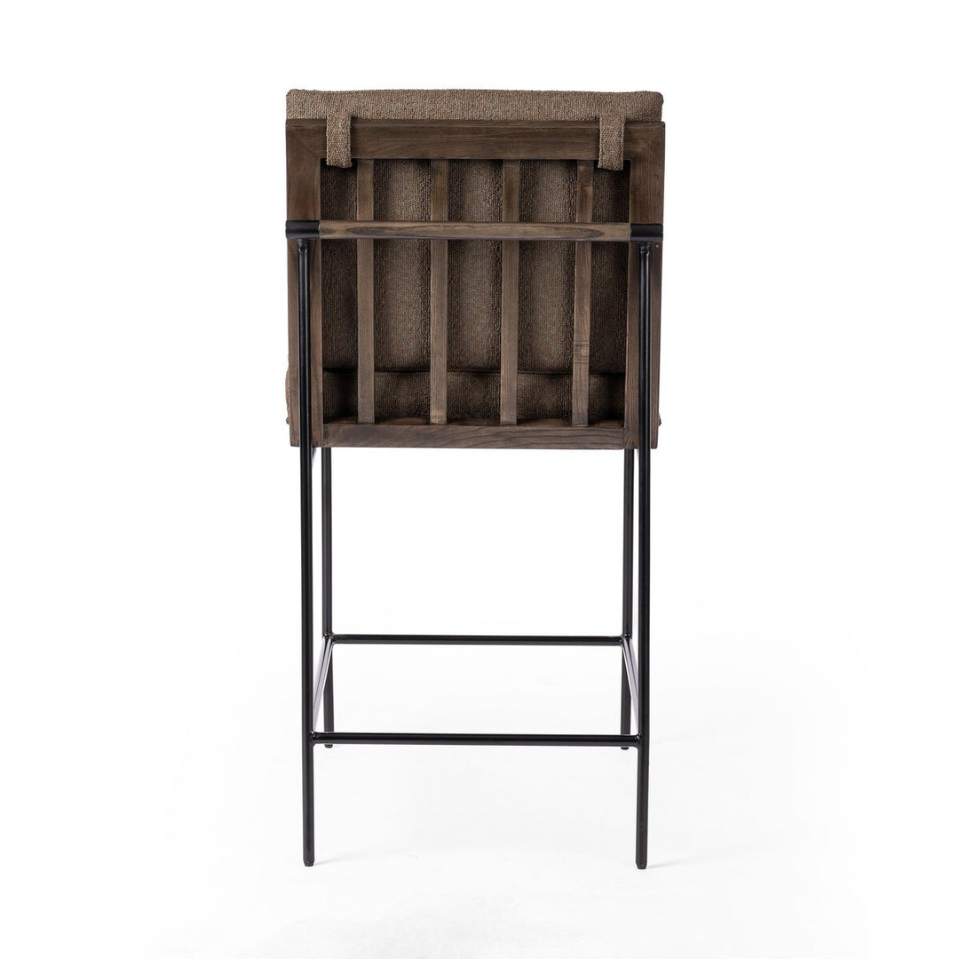 Rhodes Bar + Counter Stool - Fiqa Boucle Cocoa - Counter