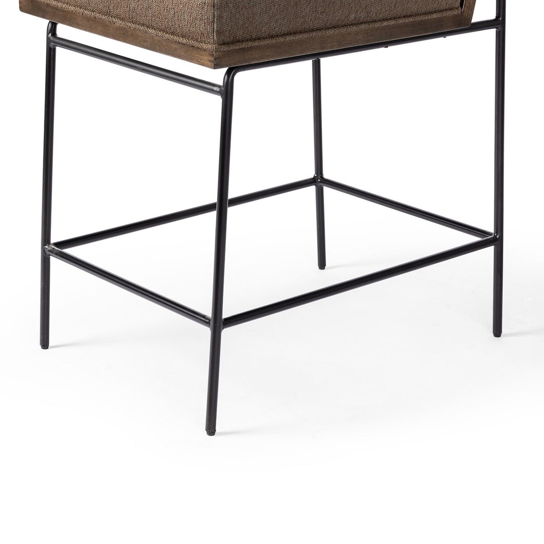 Rhodes Bar + Counter Stool - Fiqa Boucle Cocoa - Counter