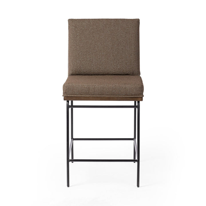 Rhodes Bar + Counter Stool - Fiqa Boucle Cocoa - Counter