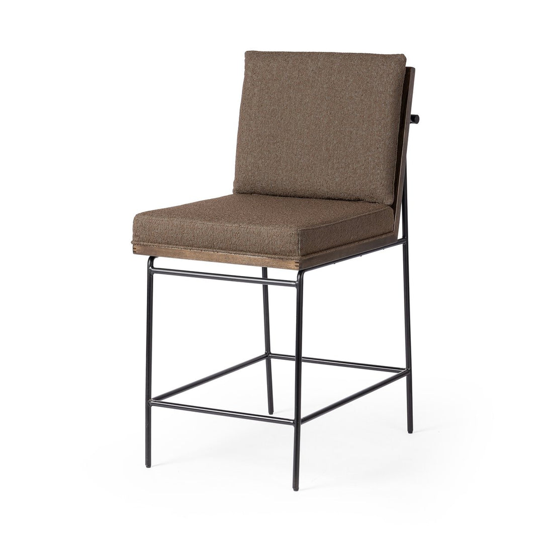 Rhodes Bar + Counter Stool - Fiqa Boucle Cocoa - Counter