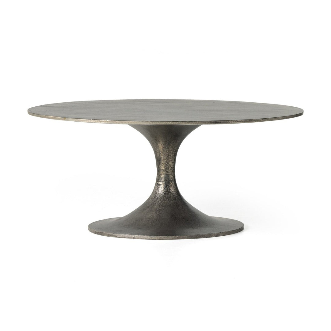 Sienna Round Coffee Table - Raw Antique Nickel