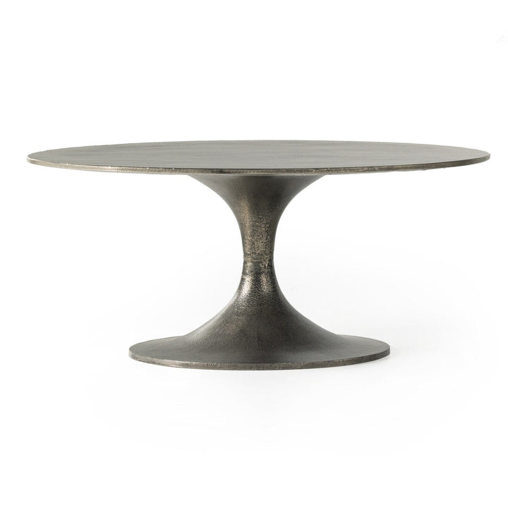 Sienna Round Coffee Table - Raw Antique Nickel