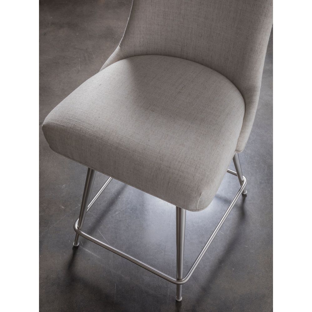 Dinah Swivel Bar Stool - Stainless Steel
