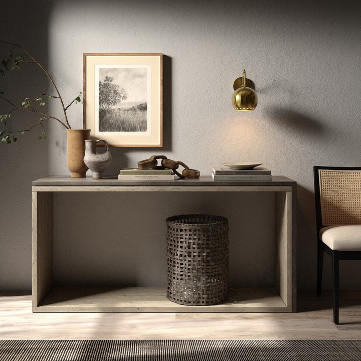 Farley Console Table - Dark Grey Concrete