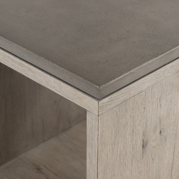 Farley End Table - Dark Grey Concrete