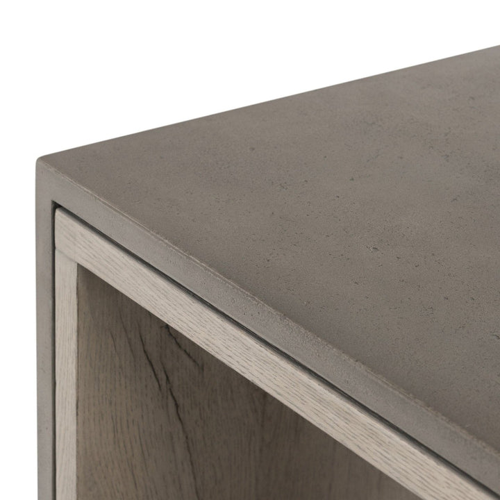 Farley End Table - Dark Grey Concrete