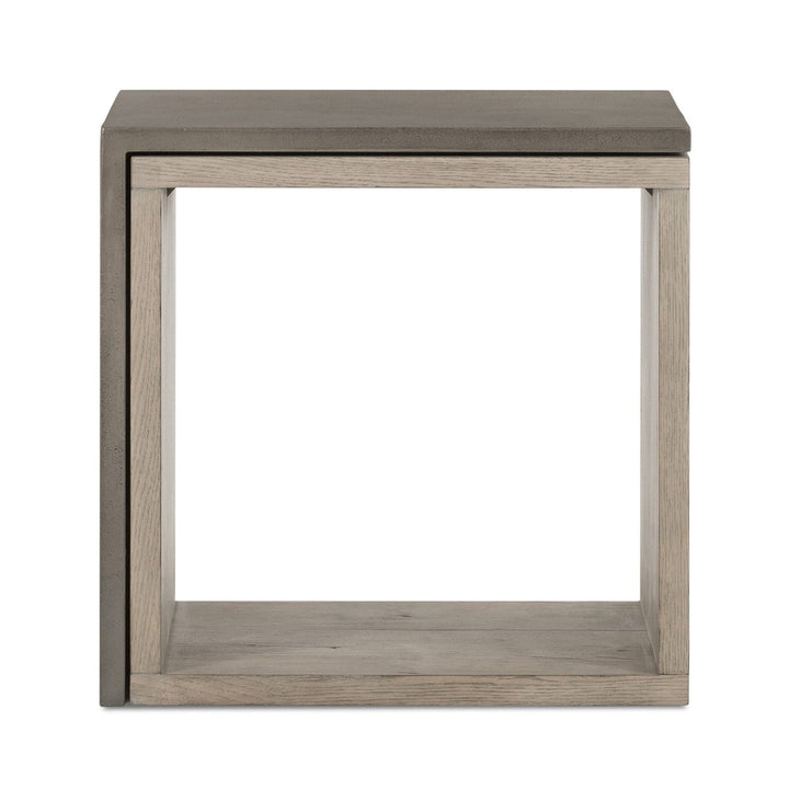 Farley End Table - Dark Grey Concrete