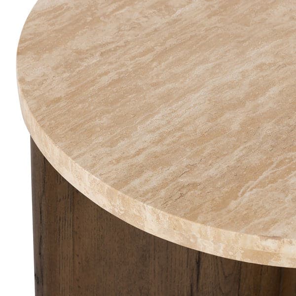 Toli End Table-Four Hands-FH-228128-002-Side TablesItalian White Marble-13-France and Son