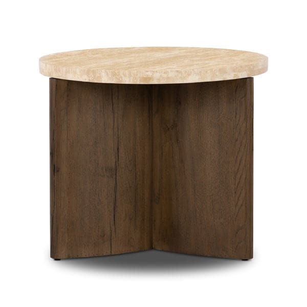 Toli End Table-Four Hands-FH-228128-005-Side TablesRustic Fawn Veneer-6-France and Son