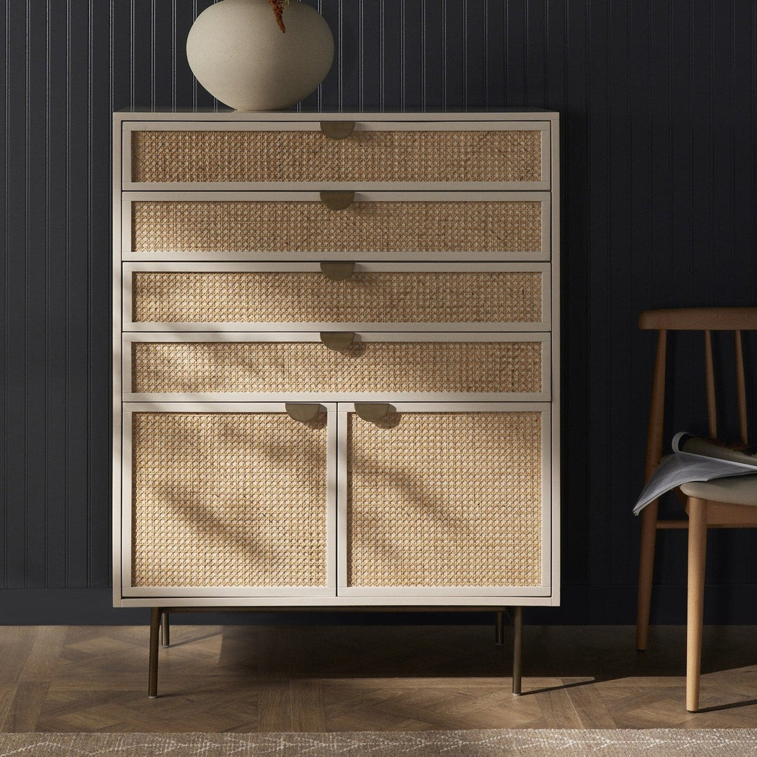 Vivienne Tall Dresser - Light Natural Cane