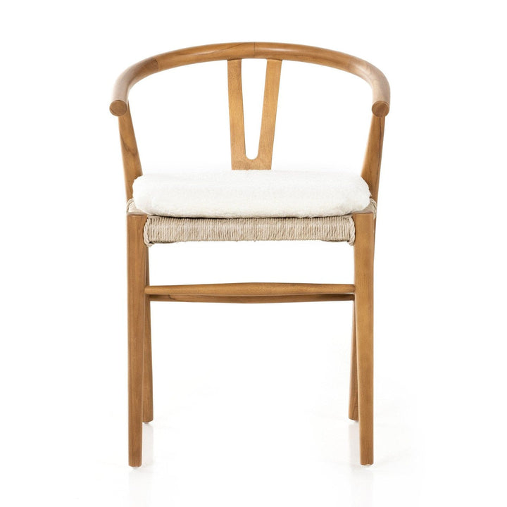 Maestro Dining Chair W/ Cushion - Cream Shorn Sheepskin