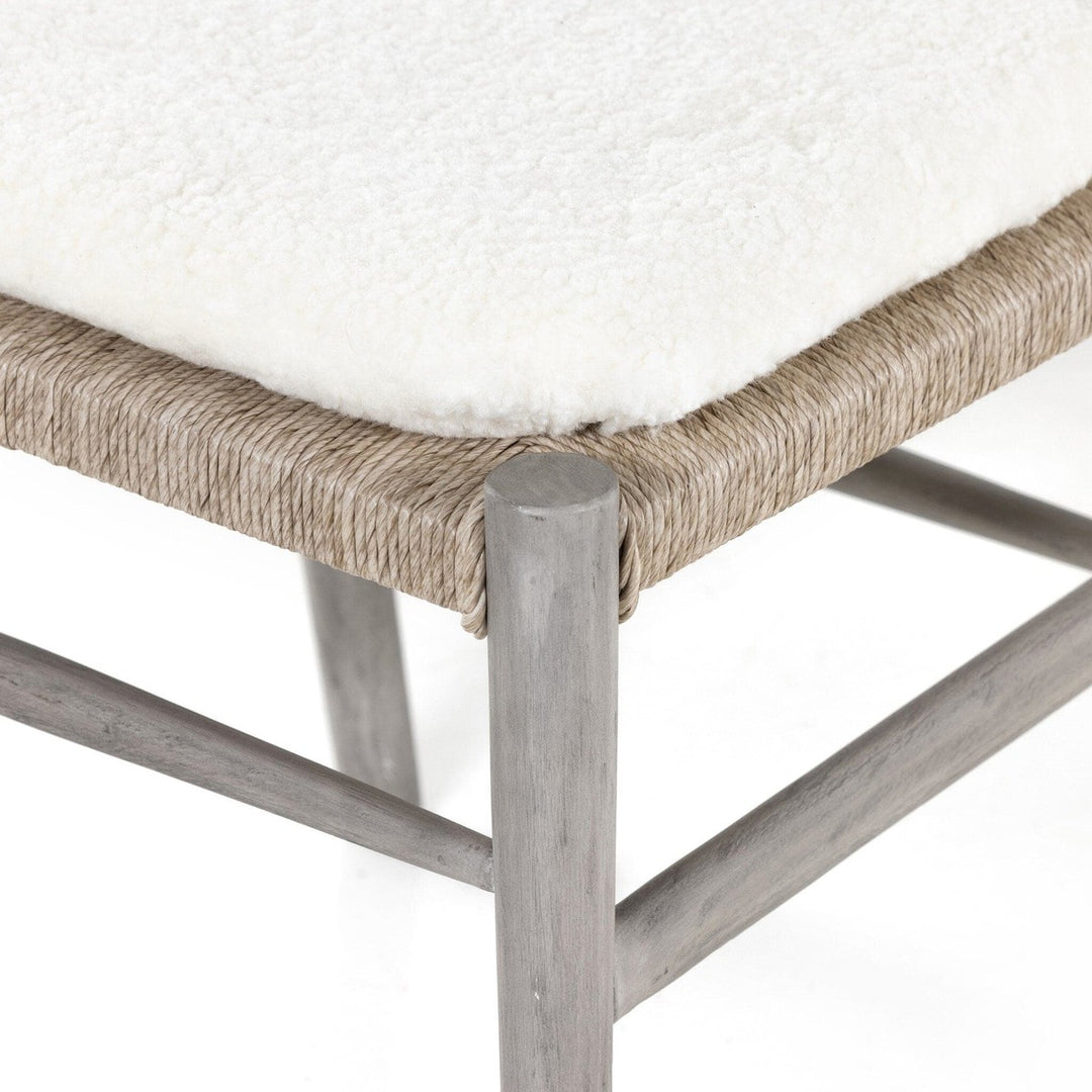 Maestro Dining Chair W/ Cushion - Cream Shorn Sheepskin