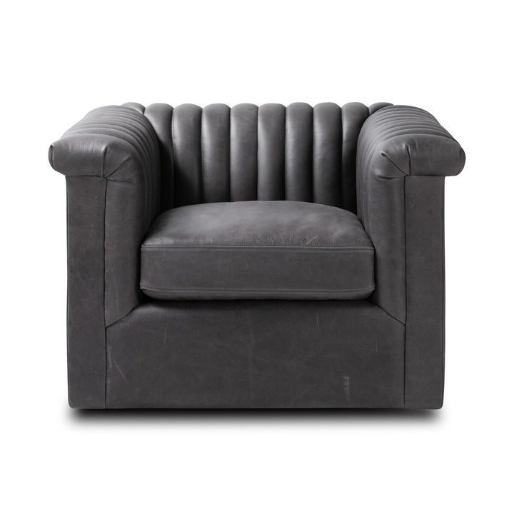 Benson Swivel Chair - Palermo Black