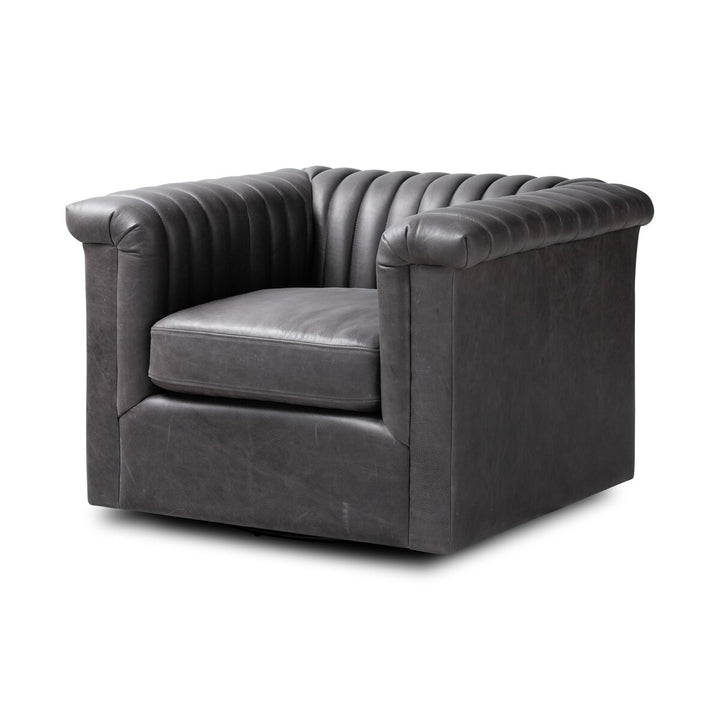 Benson Swivel Chair - Palermo Black